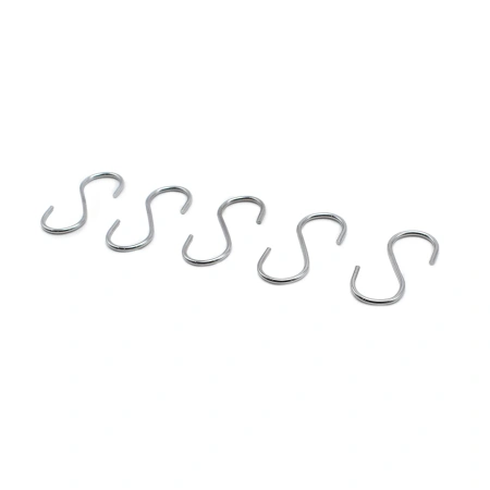 Крючок для рейлинга S-образный (5 шт)